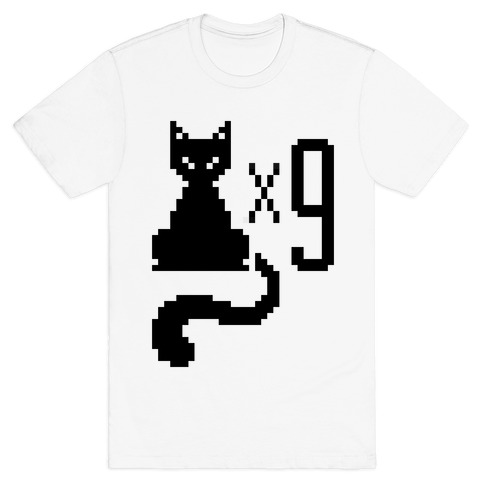 Retro Cat 9 lives T-Shirt