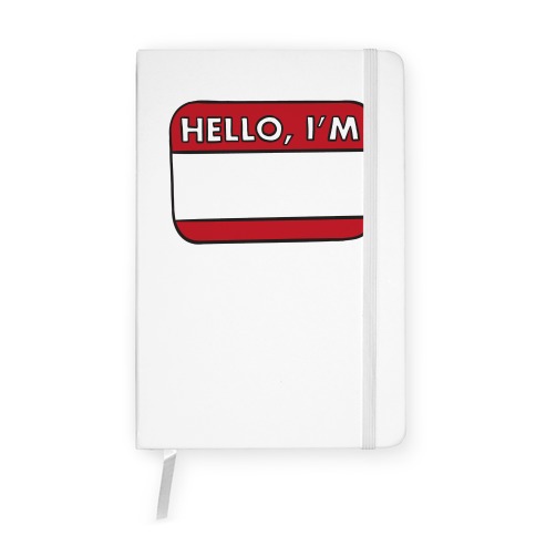 Hello I'm (blank) Notebook
