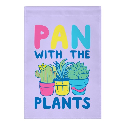 Pan with the Plants Garden Flag