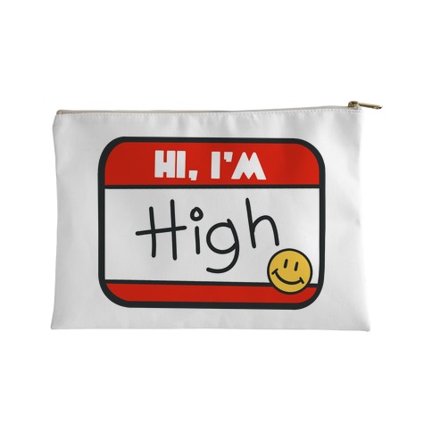 Hi, I'm High Name Tag Accessory Bag