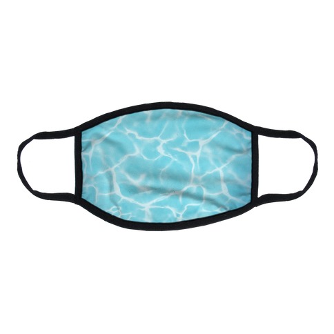Clear Blue Water Flat Face Mask