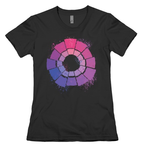 Bi Pride Color Wheel Womens T-Shirt