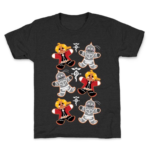 Fullmetal Alchemist Gingerbread Men Kids T-Shirt