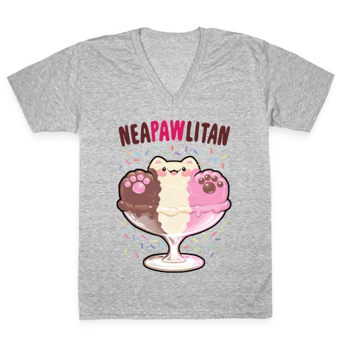 Neapawlitan ice cream V-Neck Tee Shirt