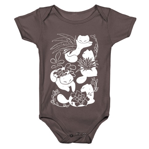 Succulent Cats Baby One-Piece
