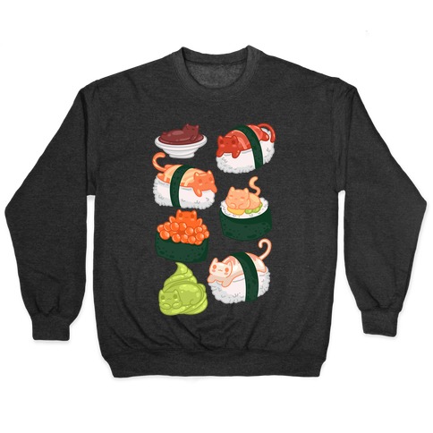 Sushi Cats Pattern Pullover