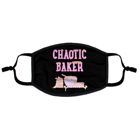 Chaotic Baker Flat Face Mask