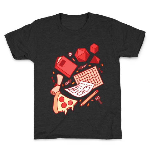Tabletop RPG pattern Kids T-Shirt