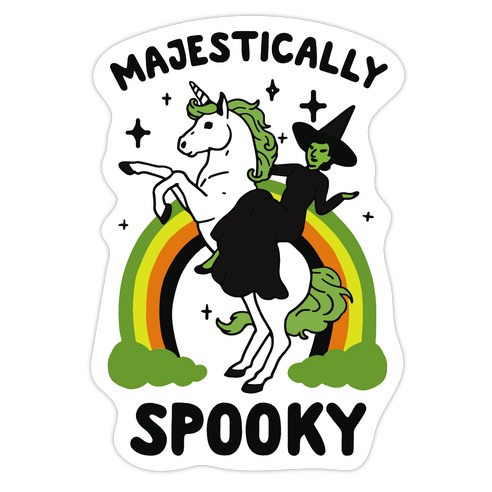 Majestically Spooky Die Cut Sticker