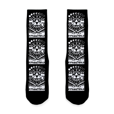 Hyrule Occult Symbols Sock