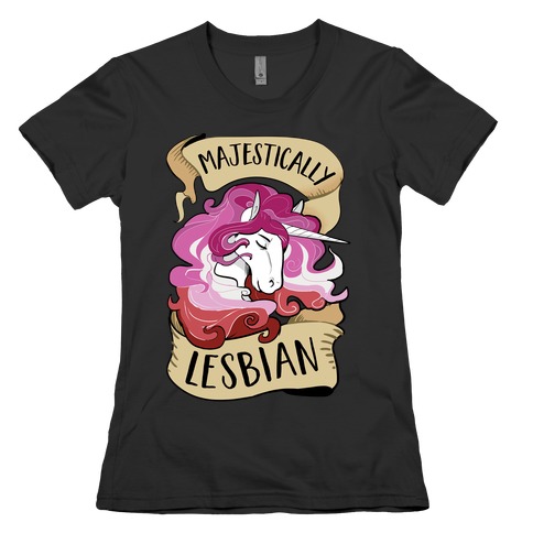 Majestically Lesbian Womens T-Shirt