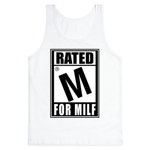 Rated M For Milf Parody Tank Top