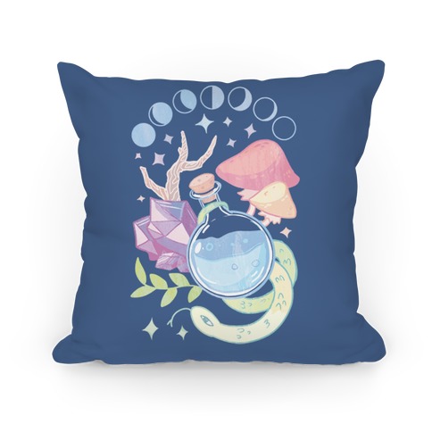 Witchy Pastel Things Pillow