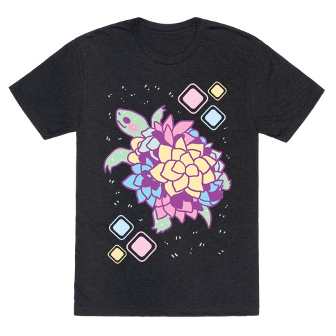 Pastel Succulent Turtle T-Shirt