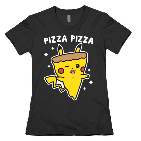 Pizza Pizza Pikachu Parody Womens T-Shirt