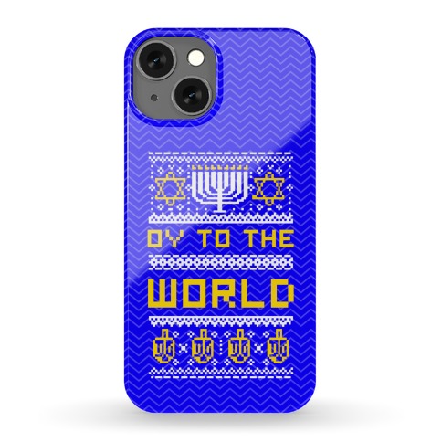 Oy To The World Ugly Sweater Phone Case