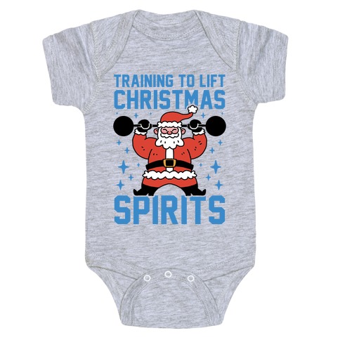 Training To Lift Christmas Spirits Baby One-Piece