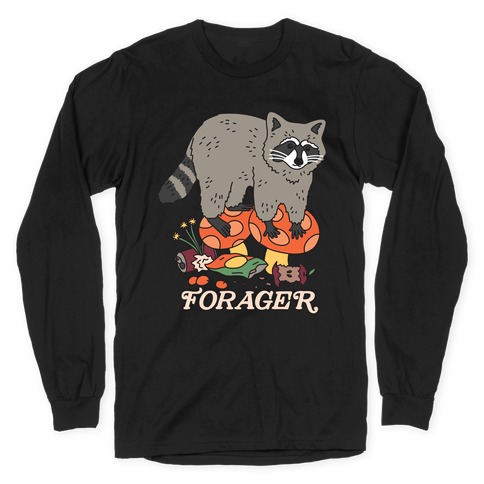 Forager Raccoon Long Sleeve T-Shirt