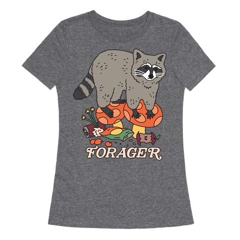 Forager Raccoon Womens T-Shirt