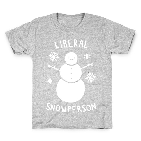 Liberal Snowperson Kids T-Shirt