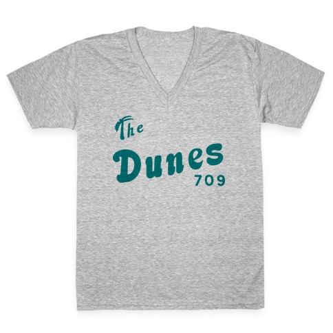 The Dunes Vintage V-Neck Tee Shirt