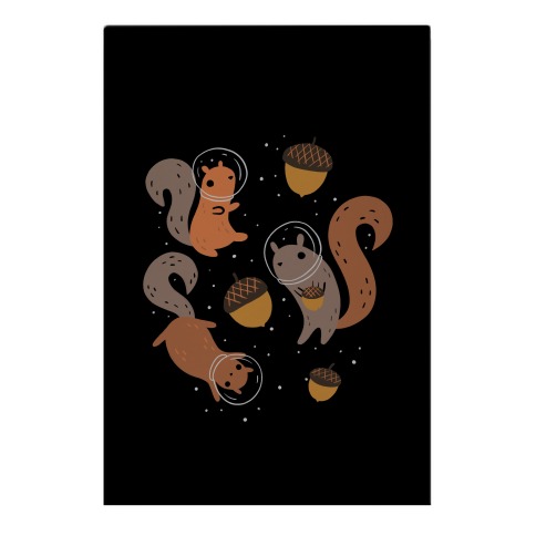 Squirrels In Space Garden Flag