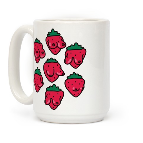 Cute Fruit Ceramic Cup Straw, Cute Strawberry Coffee Mug