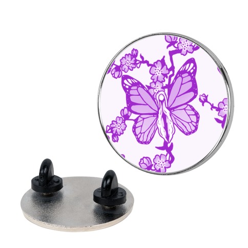 Butterfly Vagina Pattern Pin