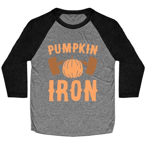 Pumpkin Iron Baseball Tee