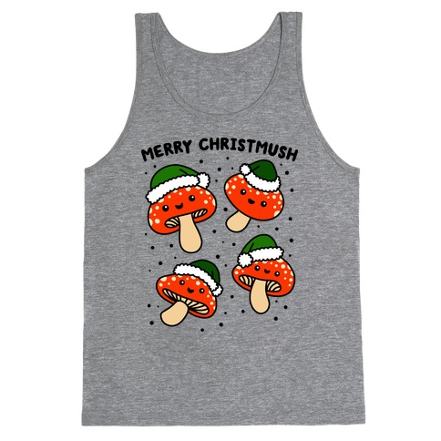 Merry Christmush Mushrooms Tank Top
