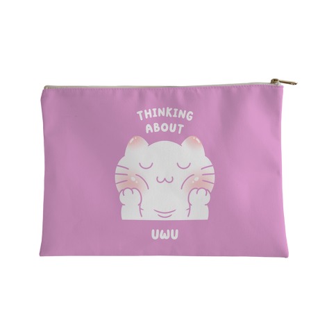 Thinking About Uwu (pink) Accessory Bag