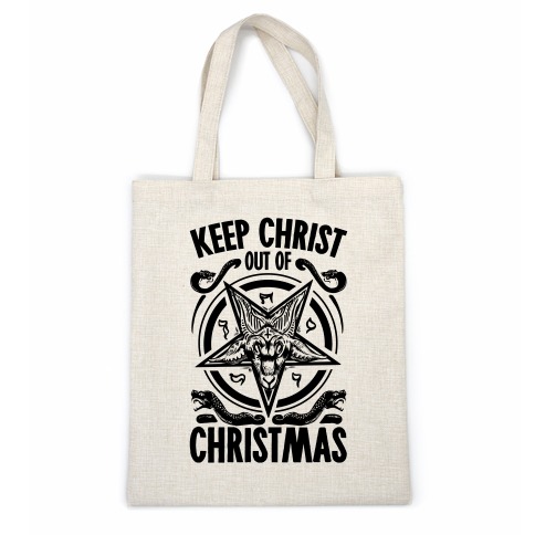 Keep Christ Out of Christmas Baphomet Casual Tote