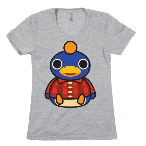 Roald Sitting With An Orange On His Head (Animal Crossing) Womens T-Shirt