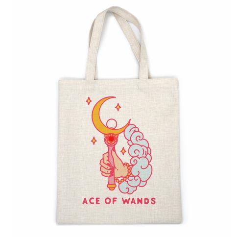 Ace of Wands Crescent Wand Casual Tote