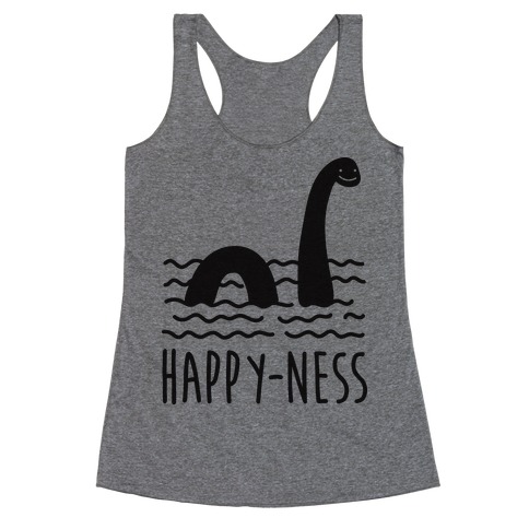 Happy-Ness Loch Ness Monster Racerback Tank Top