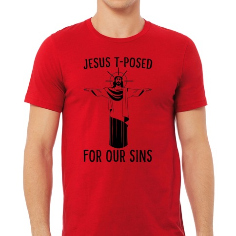 Jesus T-Posed For Our Sins Pins | LookHUMAN