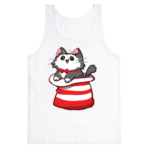 A Cat In The Hat Tank Top