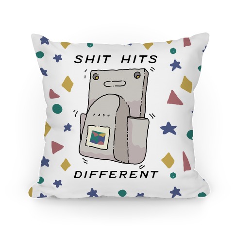 Shit Hits Different (Rumble Pack) Pillow