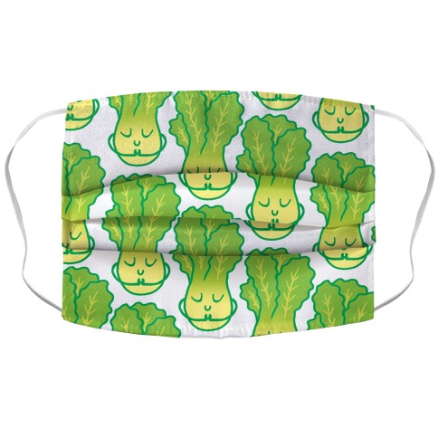 Lettuce Romaine Calm Accordion Face Mask