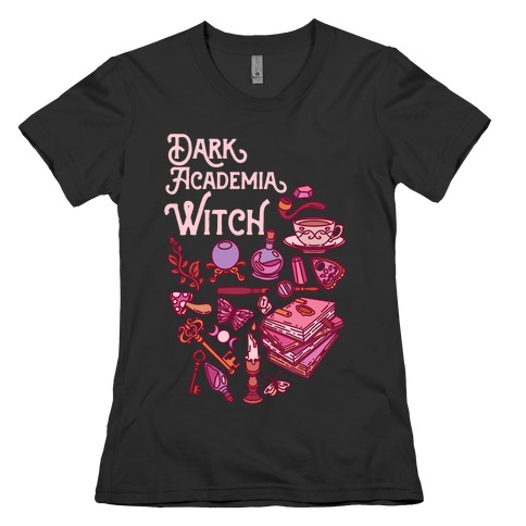 Dark Academia Witch Pattern Womens T-Shirt
