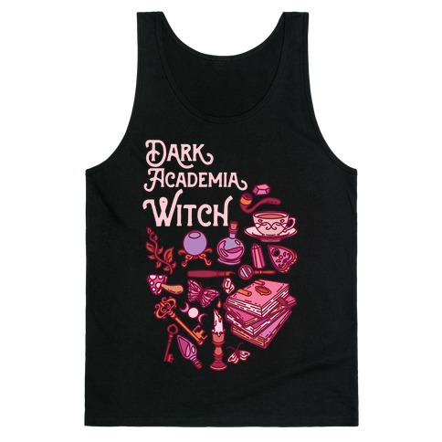 Dark Academia Witch Pattern Tank Top
