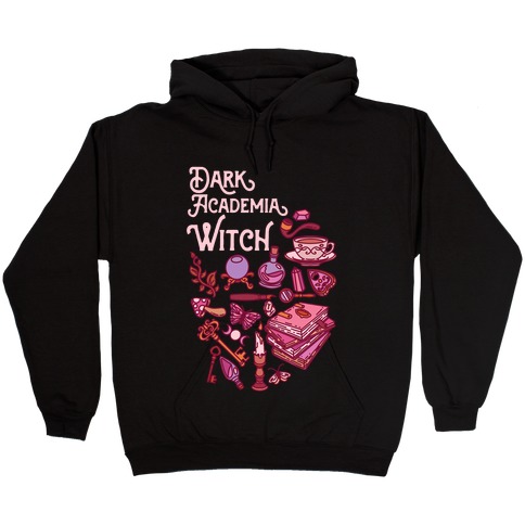 Dark Academia Witch Pattern Hooded Sweatshirt