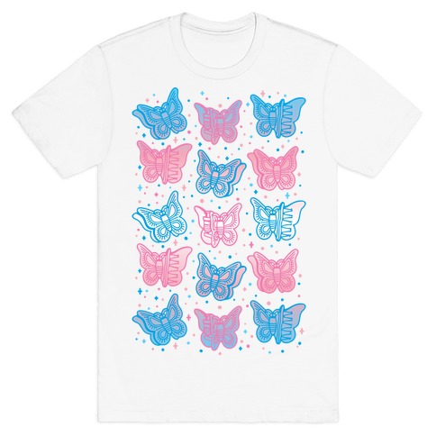 Butterfly Clips Trans Pride T-Shirt