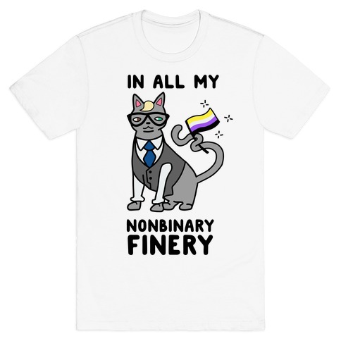 Nonbinary Finery Feline T-Shirt