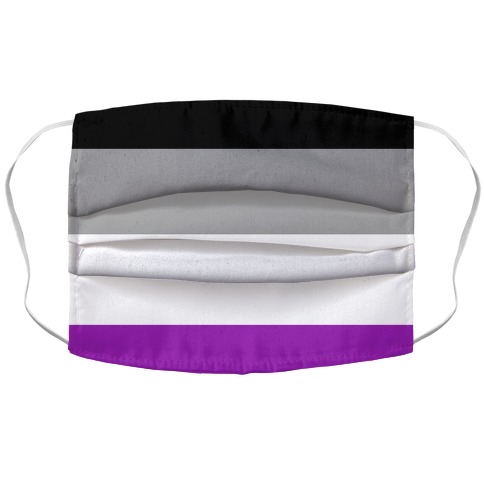 Asexual Pride Flag Accordion Face Mask