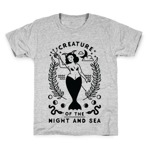 Creature of the Night and Sea Kids T-Shirt