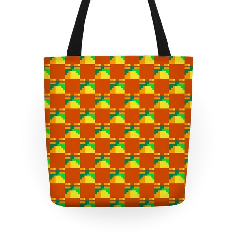 Frog Checker Squares Tote