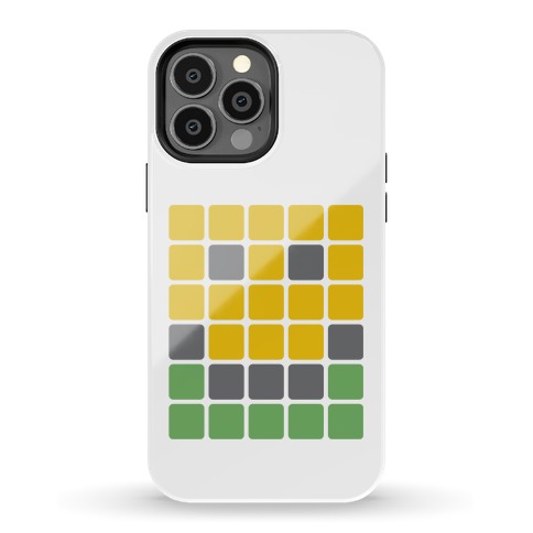 Wordle Pixel Smile Phone Case