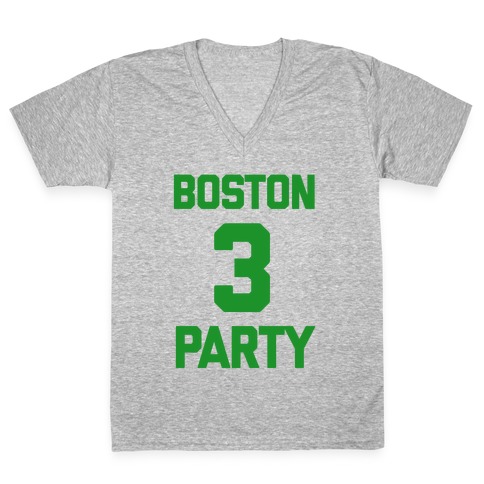 Boston 3 Party V-Neck Tee Shirt