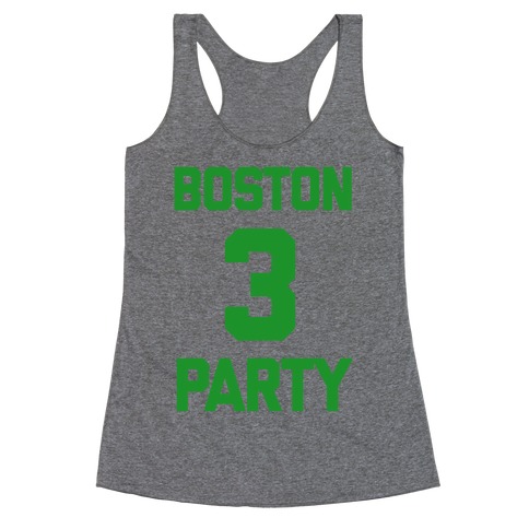 Boston 3 Party Racerback Tank Top